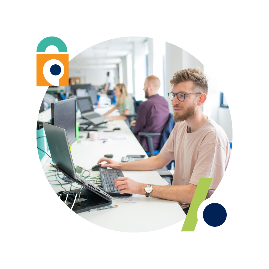 An account manager at work