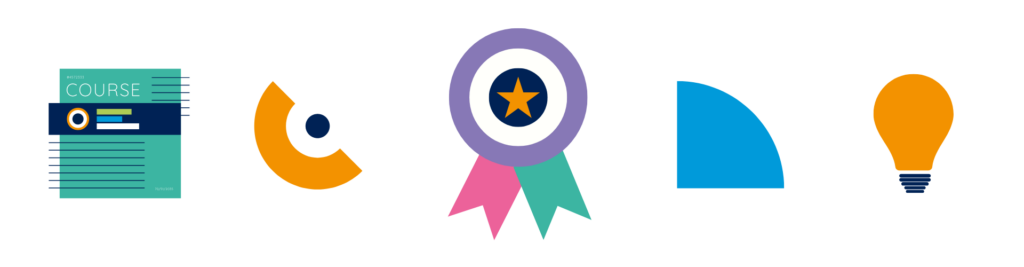 An illustration of a rosette