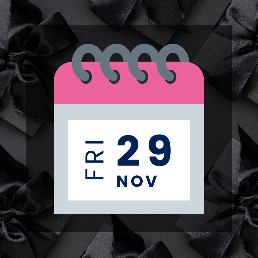 An illustrated calendar showing Friday 29th November