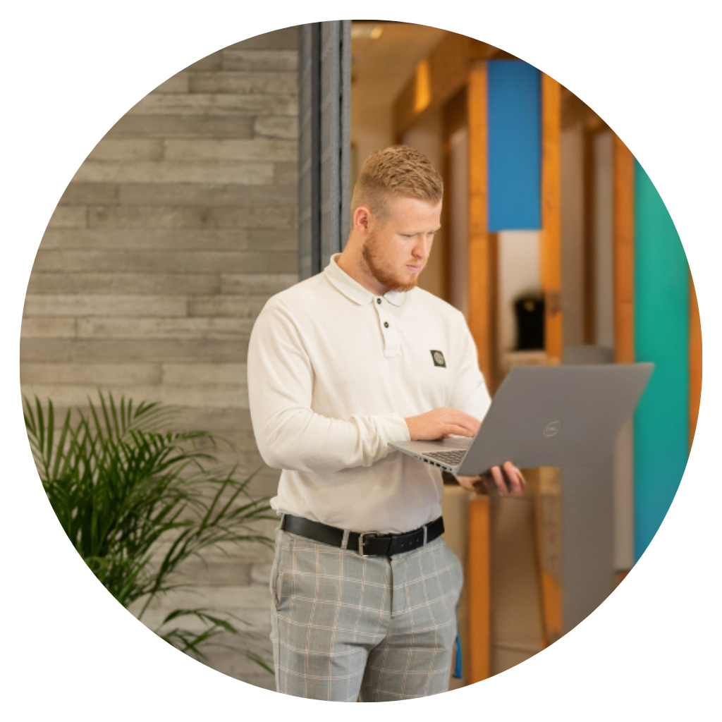 Person working in office